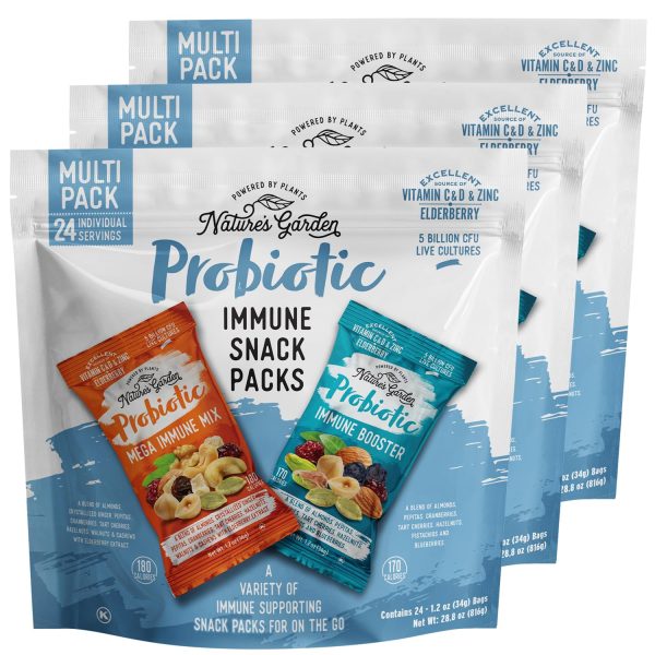 Nature's Garden Probiotic Immune Snack Packs - 28.8 oz. (Pack of 3)