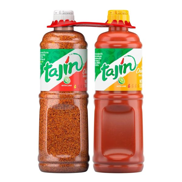 Tajín Clásico Seasoning 14oz and Tajín Fruity Chamoy Sauce 15.38oz (Pack of 2)