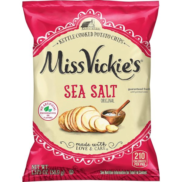 Miss Vickie's Flavored Potato Chips, Original, 28 Count,Packaging may Vary